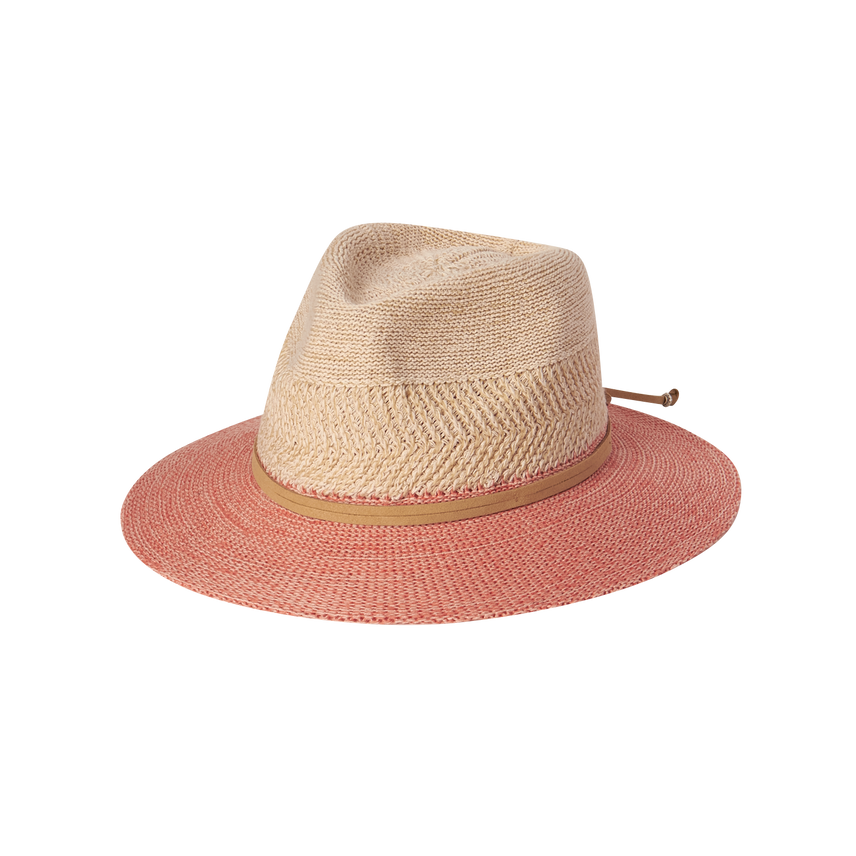 Women's Safari Brimmed Hat - Josie - Sunset Coral