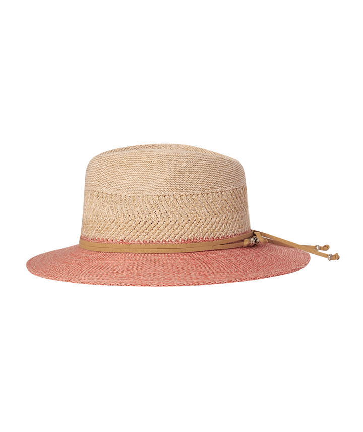 Women's Safari Brimmed Hat - Josie - Sunset Coral