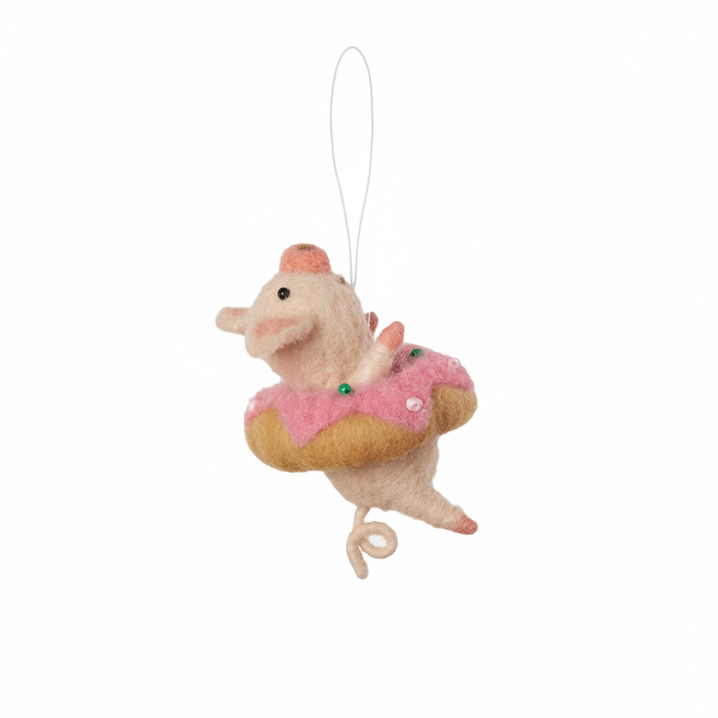 Tubing Animal Ornament - Pig