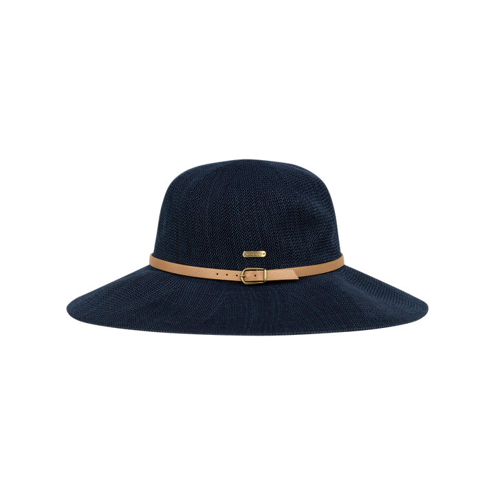 Wide Brimmed Hat - Leslie - Indigo