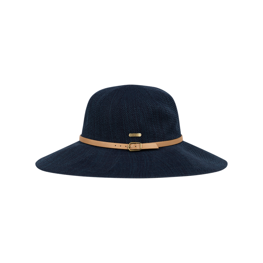 Wide Brimmed Hat - Leslie - Indigo