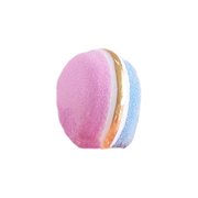 Half & Half Rainbow Macaron Ornament - Pink & Light Blue