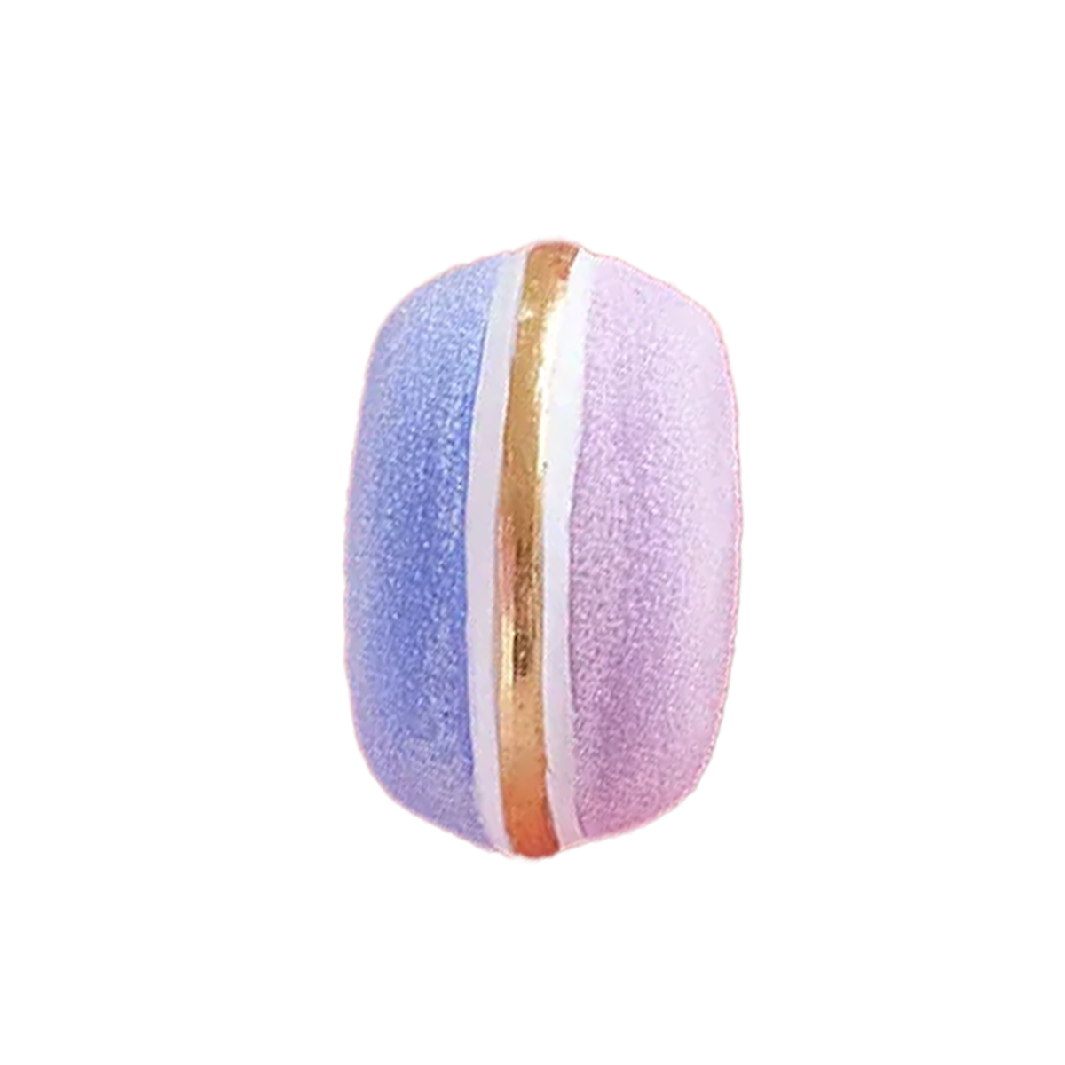 Half & Half Rainbow Macaron Ornament - Ultraviolet & Violet