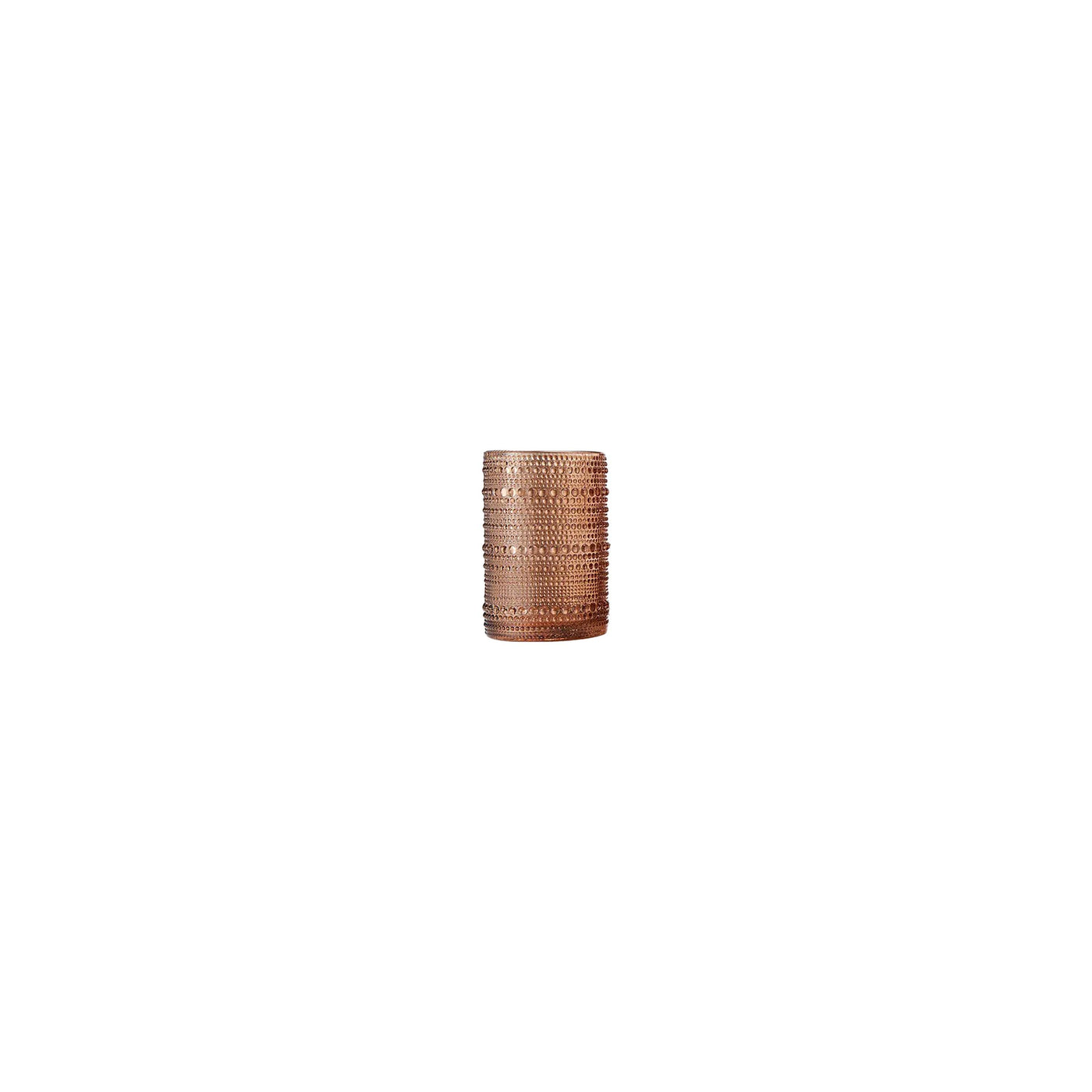 Hobnail Beaded Highball Glass- Orange