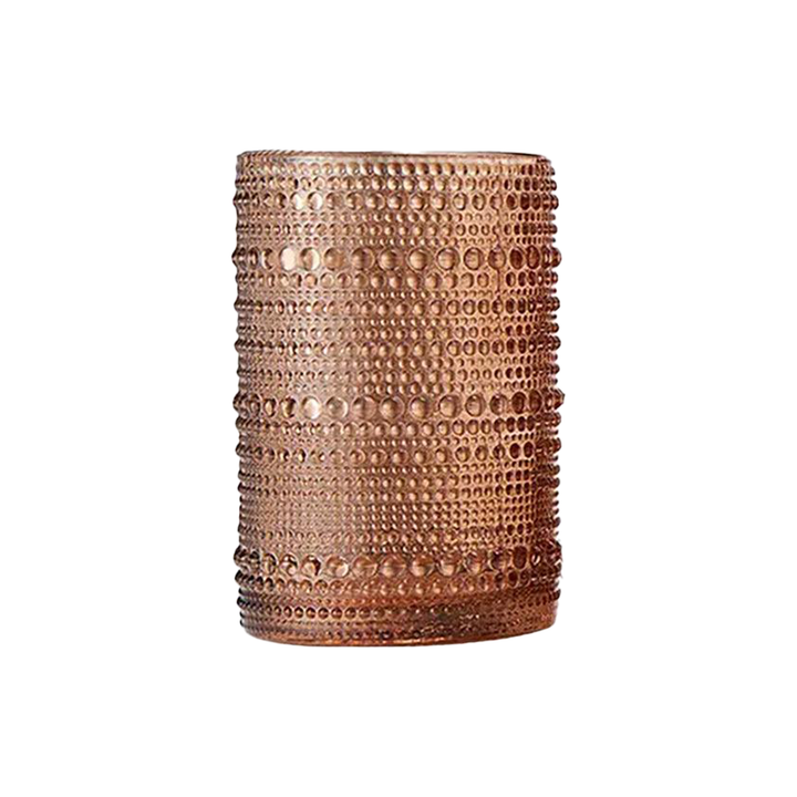 Hobnail Beaded Highball Glass - Orange
