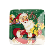 Santa's Retro Canape Plate - Ho Ho Ho
