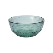 Hobnail Colored Glass Bowl - Teal
