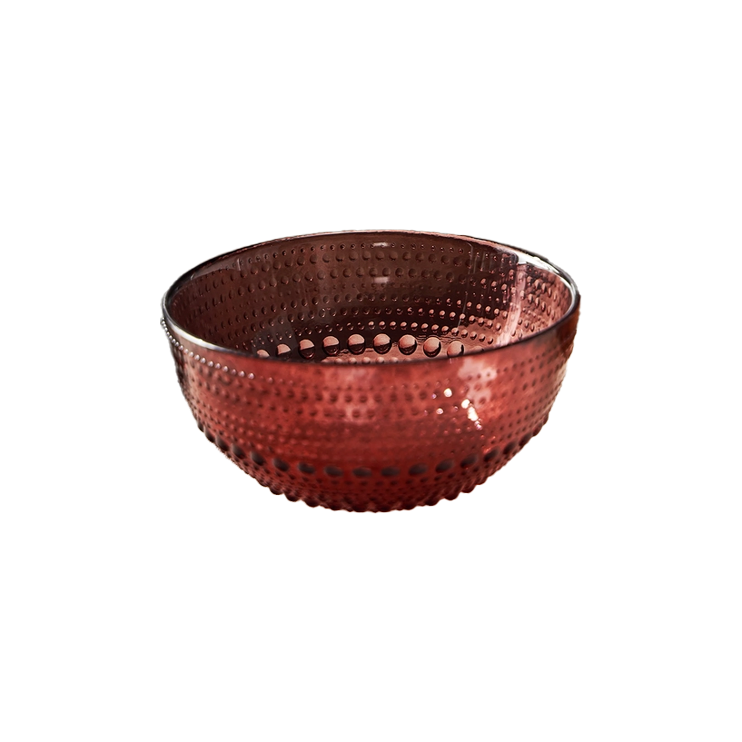 Hobnail Colored Glass Bowl - Auburn