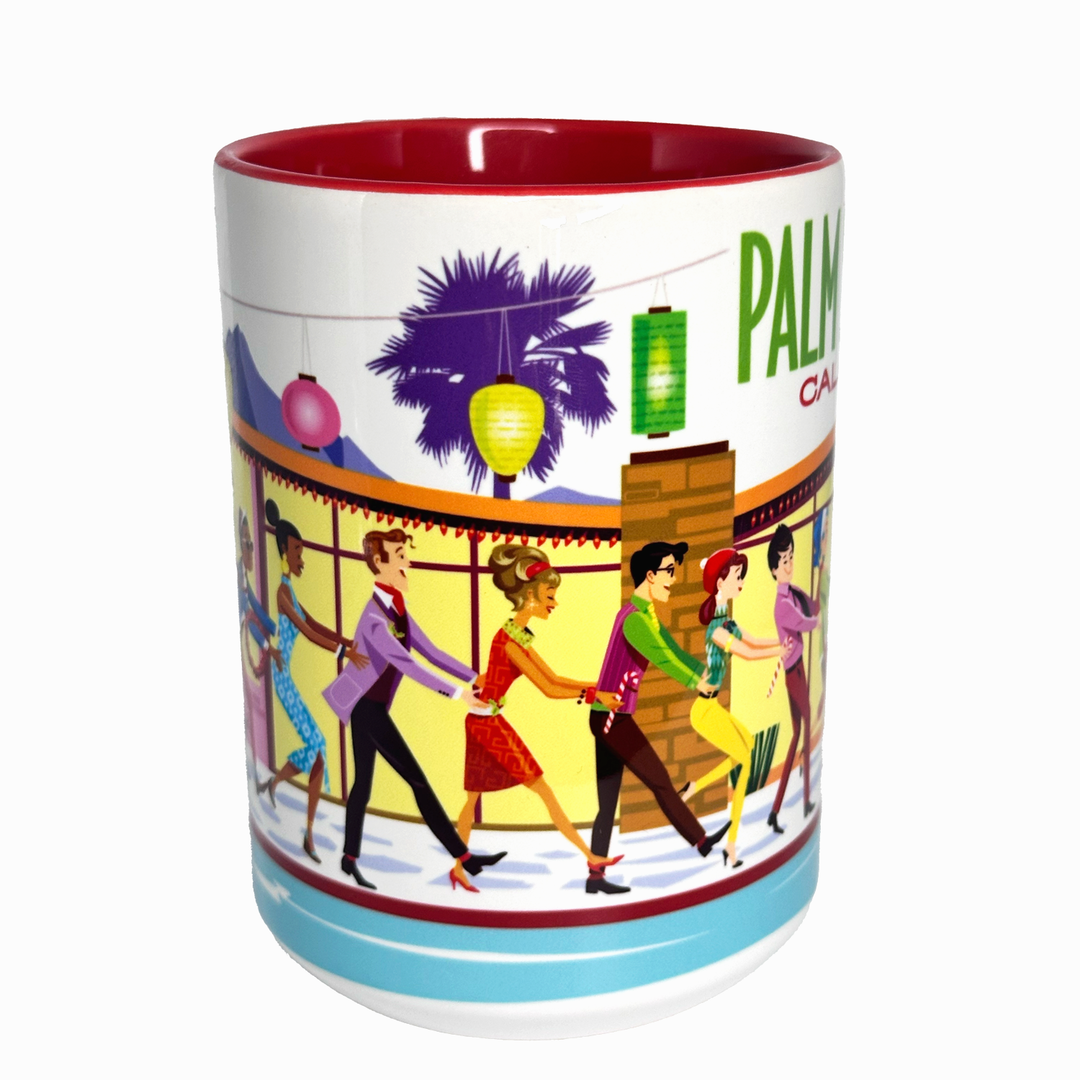 15oz Mug: Palm Springs Holiday Conga
