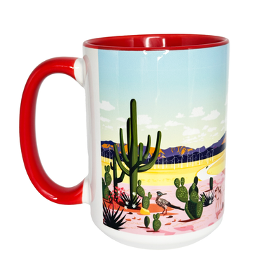 15oz Mug: Palm Springs Holiday Corvette