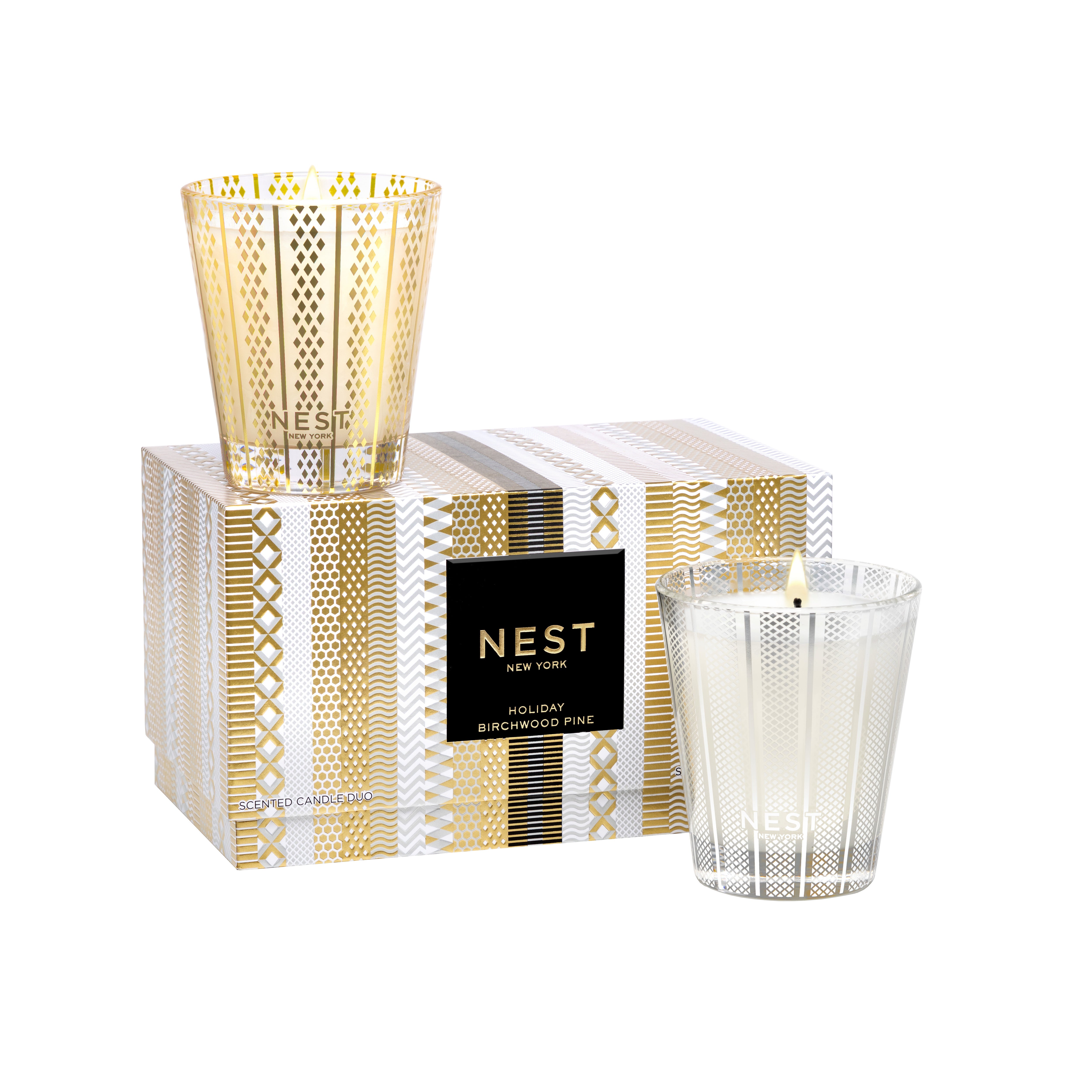Holiday & Birchwood Pine Classic Candle Set