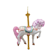 Carousel Horse Ornament - Purple