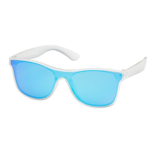 Flat Lens Kids Sunglasses - Frosted Clear