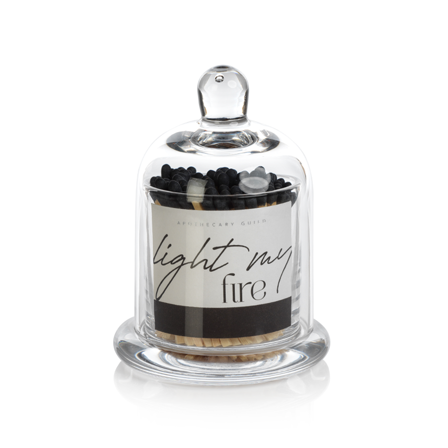 Light My Fire Match Set In Apothecary Jar - Black Tip Matches