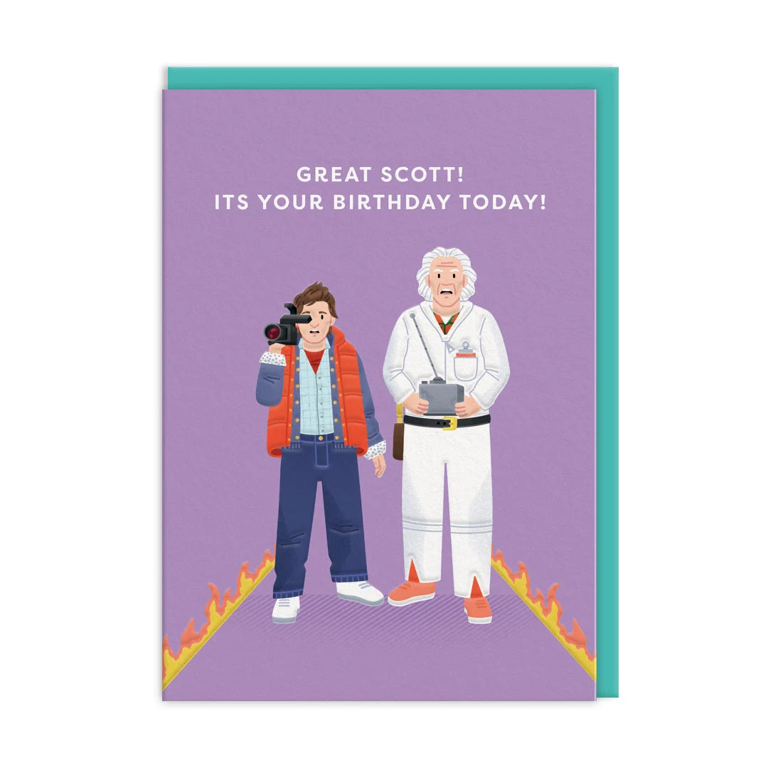 Doc And Marty Birthday Card