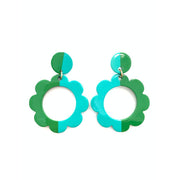 Color Block Flower - Kelli Green & Aqua