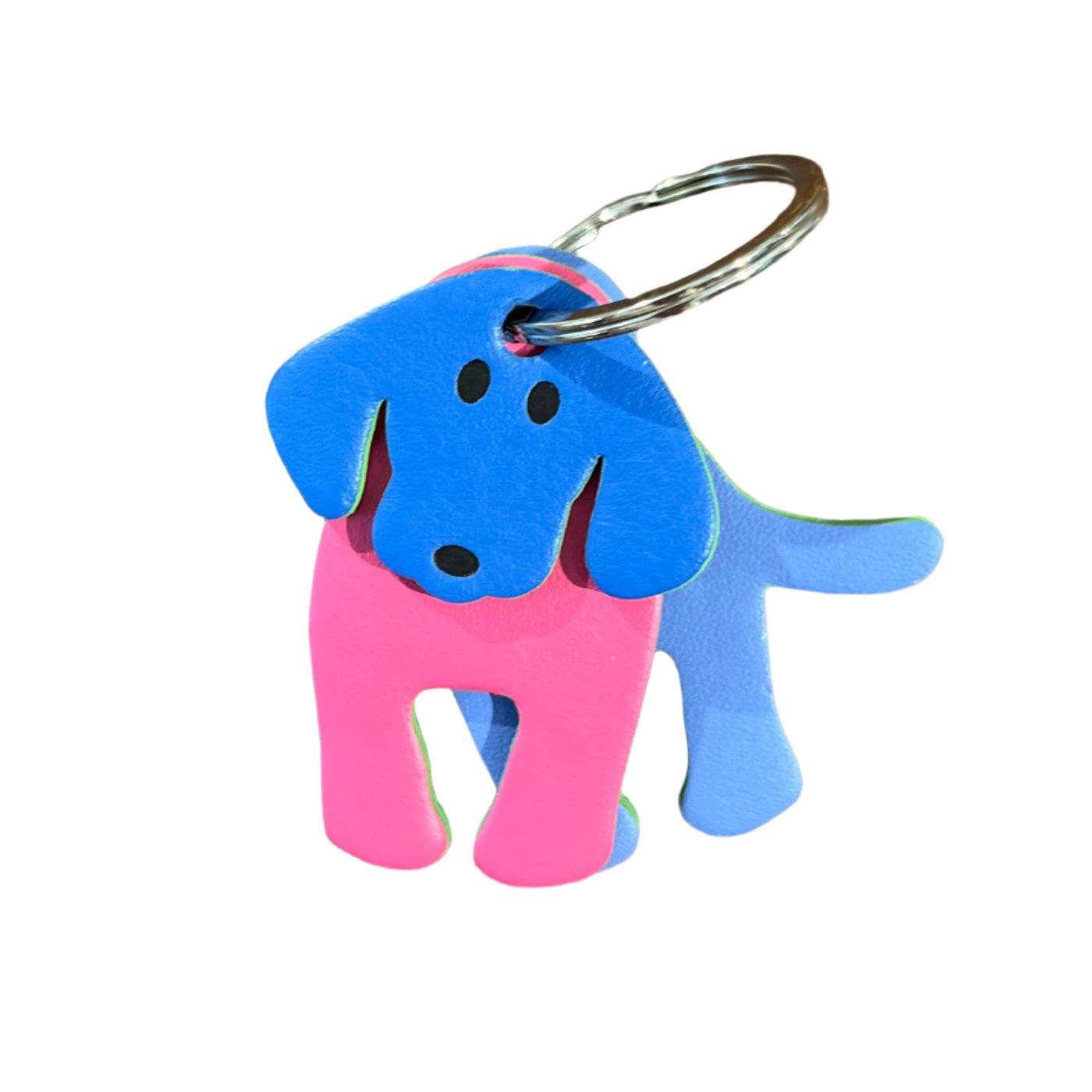 Dog Keyring - Blue/Pink/Lavender