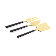 Maxfield Cheese Set-Black/ Matte Gold