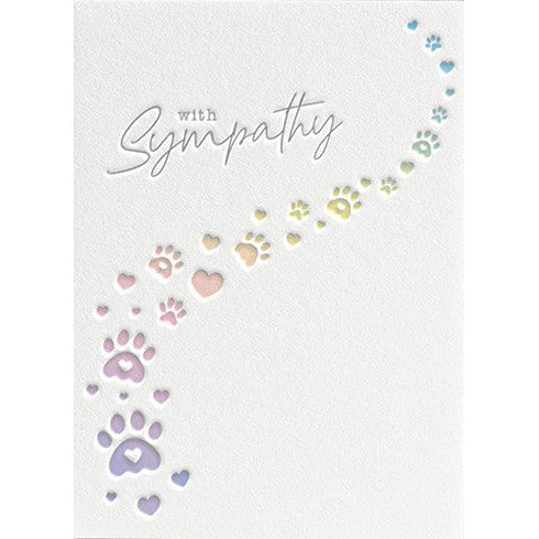 With Sympathy Pet Greeting Card