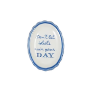 Stoneware Scalloped Dish - Idiots