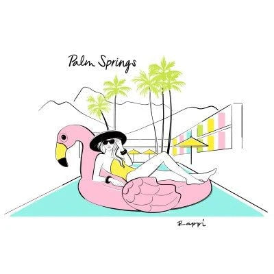 Magnet: PS Flamingo Pool Float