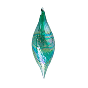 Iridescent Finial Ornament - Dark Green