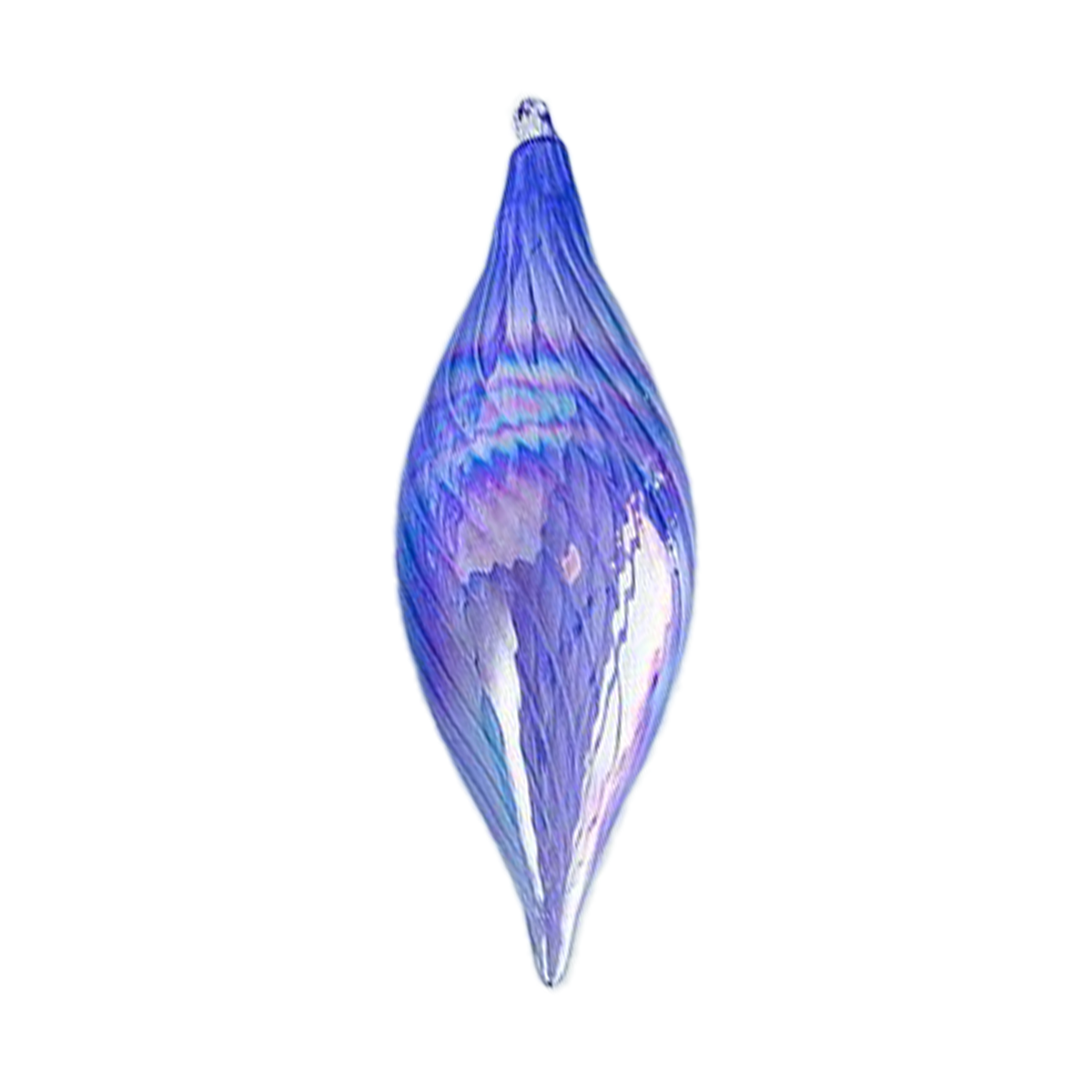 Iridescent Finial Ornament - Indigo