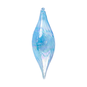 Iridescent Finial Ornament - Light Blue
