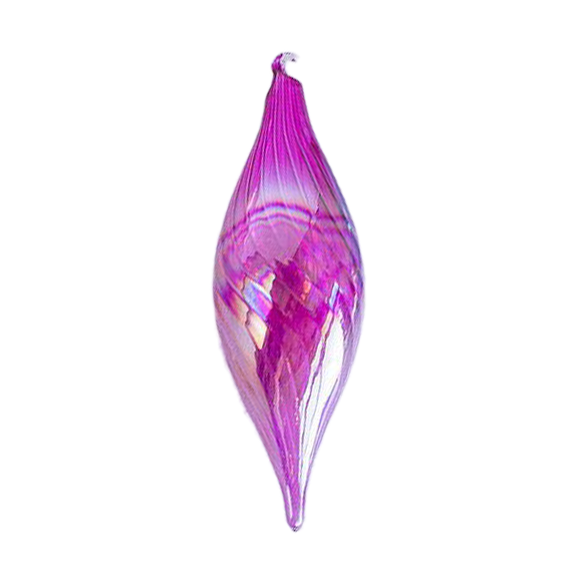 Iridescent Finial Ornament - Magenta