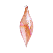 Iridescent Finial Ornament - Orange