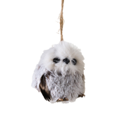 Baby Owl Ornament - Gray