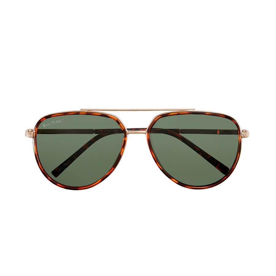 Jordan Polarized Sunglasses - Brown Tortoise / Matte Gold