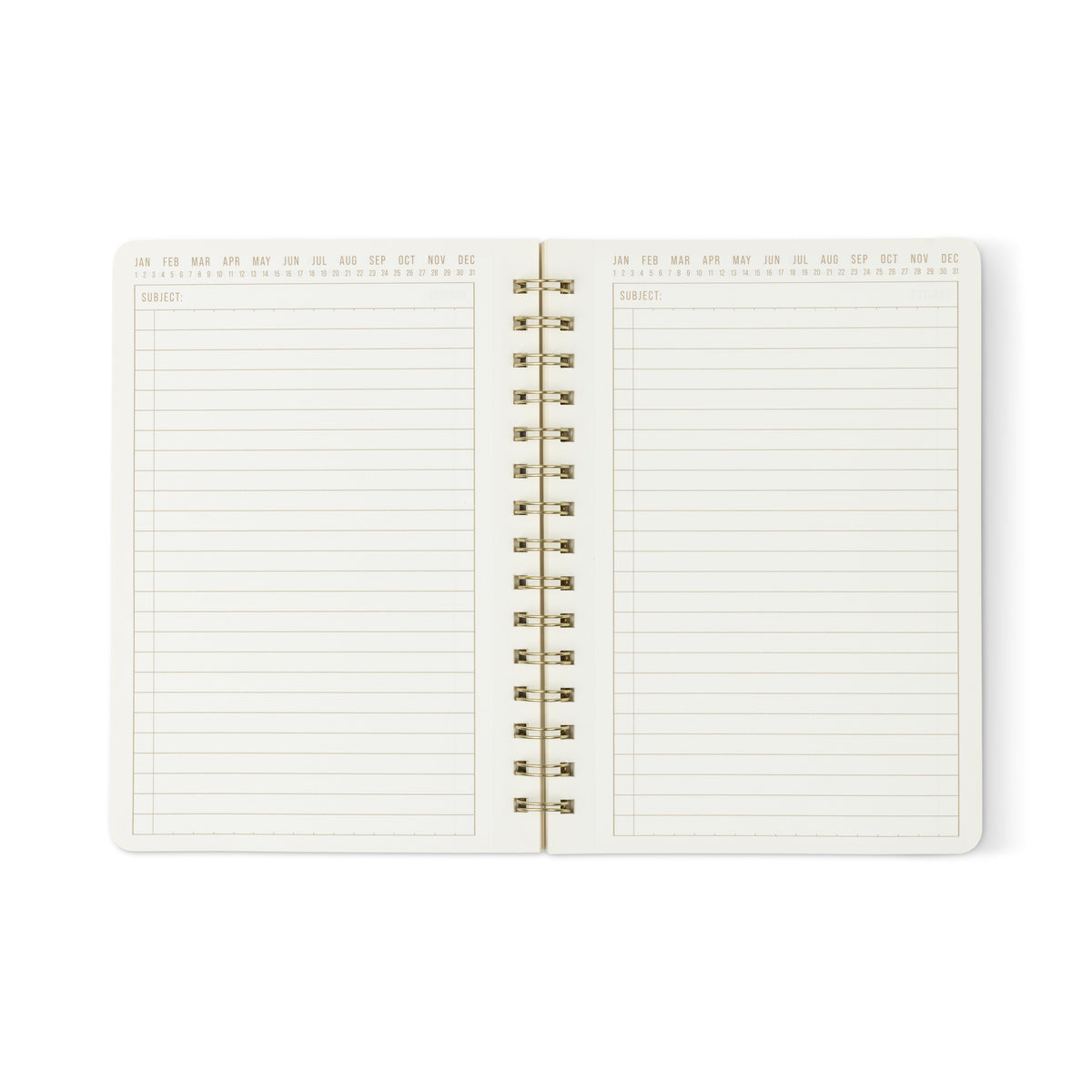 Textured Paper Twin Wire Notebook - Small Blue