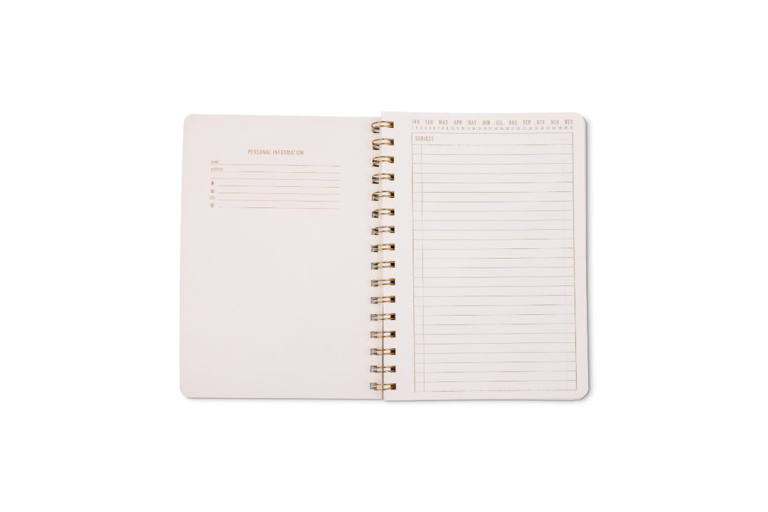 Tulip Twin Wire Notebook - Pinwheel Pink
