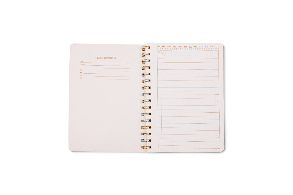 Tulip Twin Wire Notebook - Pinwheel Pink