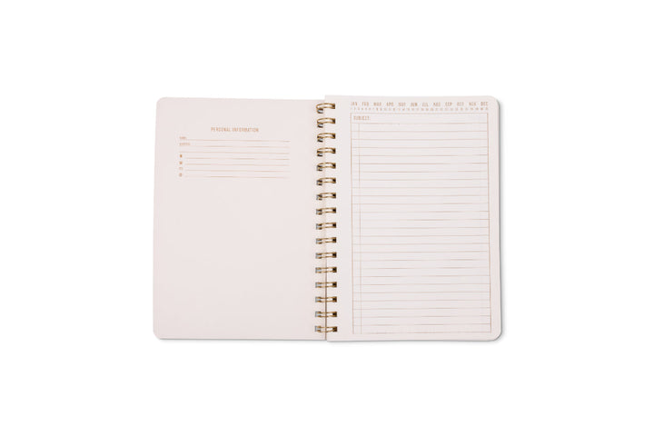 Tulip Twin Wire Notebook - Pinwheel Pink