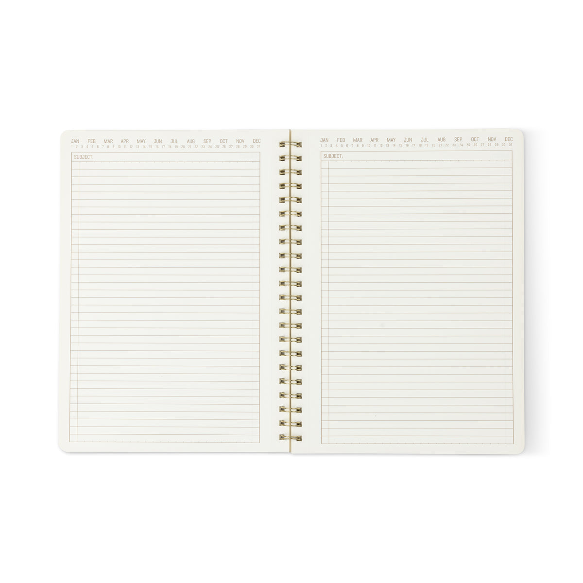 Textured Paper Twin Wire Notebook - Large Blue