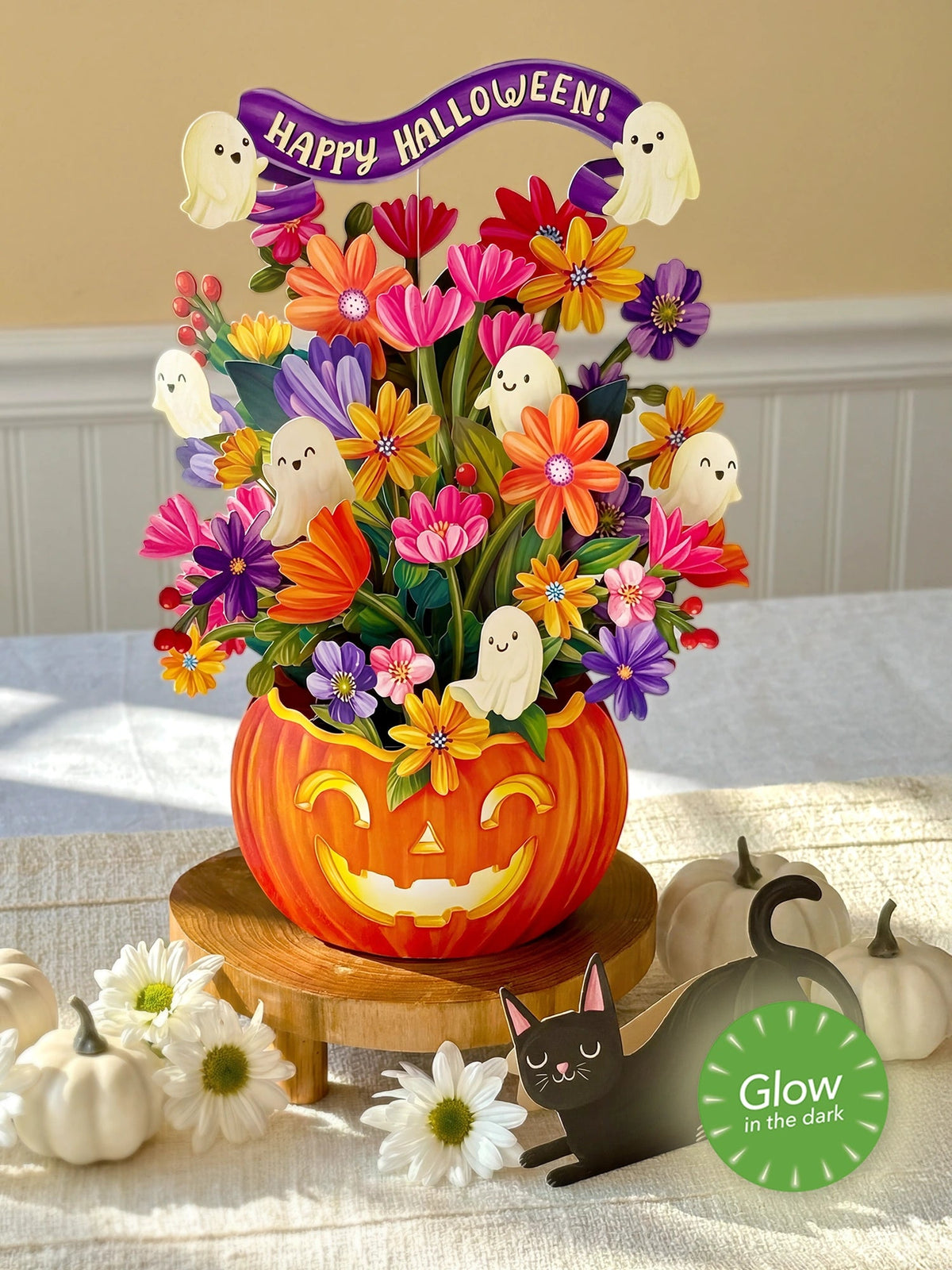 Jack-O'-Lantern Boo-Quet Pop Up Card