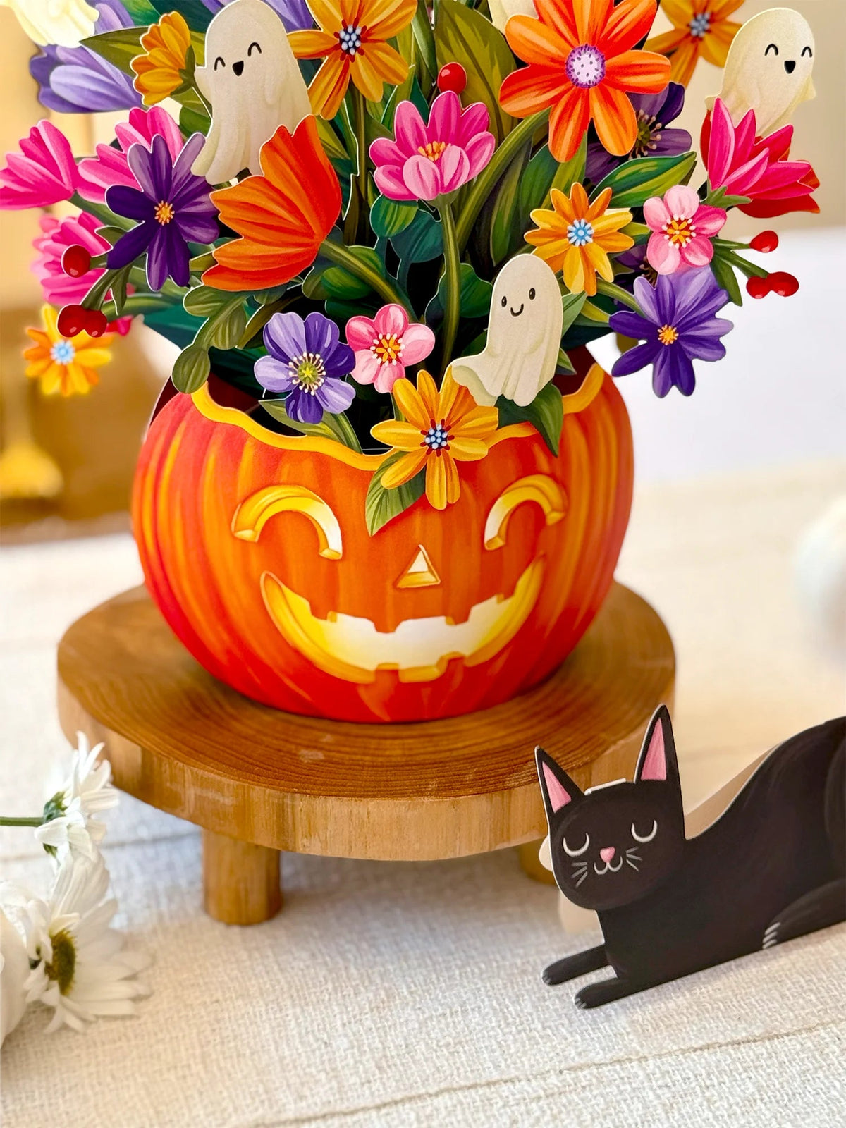 Jack-O'-Lantern Boo-Quet Pop Up Card
