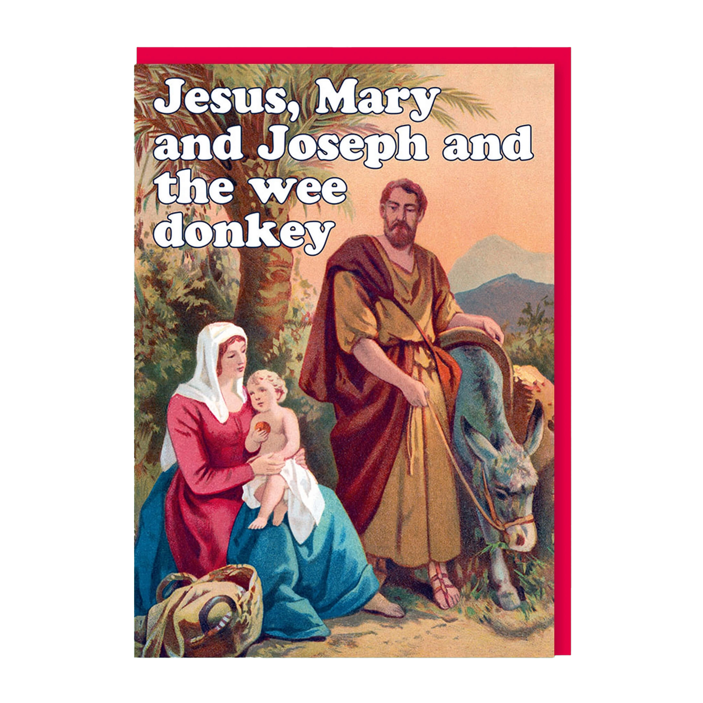 Jesus Mary And Joseph Holiday Card