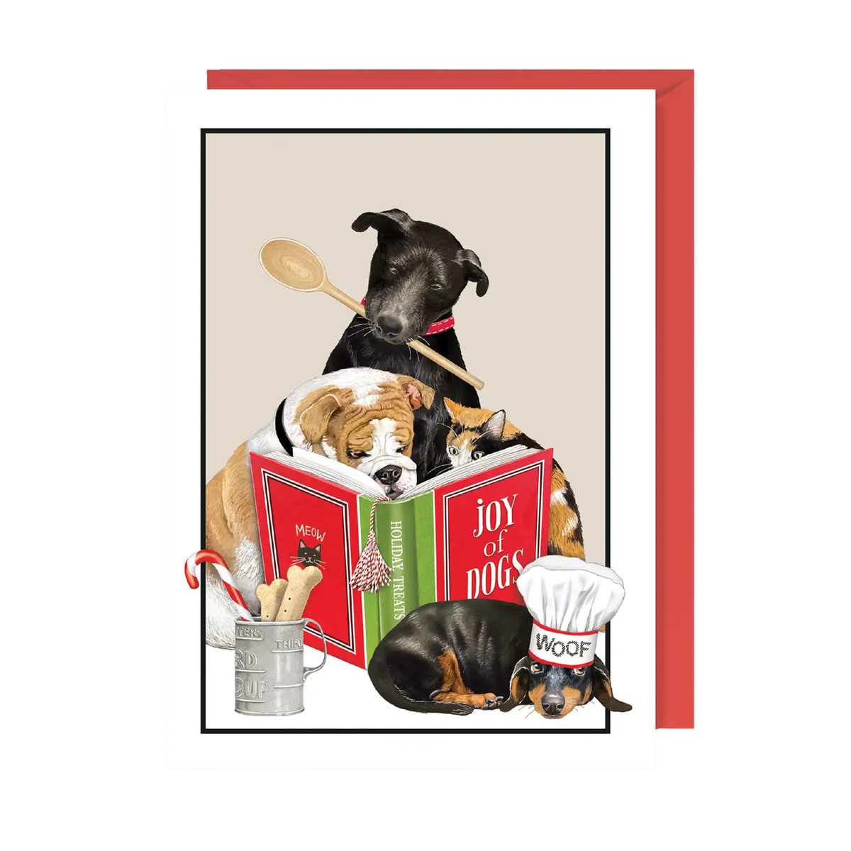 Joy Of Dogs Holiday Card - Just Fabulous Palm Springs