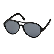 Kids Plastic Aviator Sunglasses - All Black