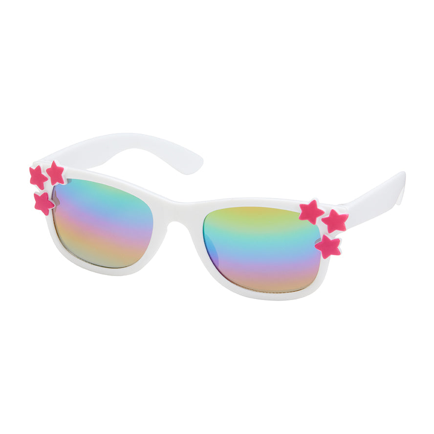 Stars Kids Sunglasses - White