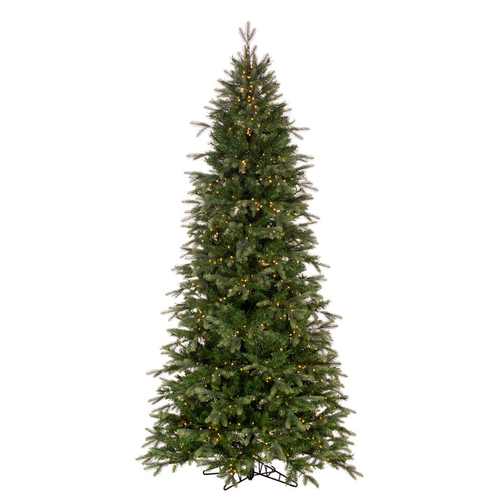 Douglas Slim Fir Tree - 7.5' x 45" Pre-lit With 1200 Warm White LED Lights