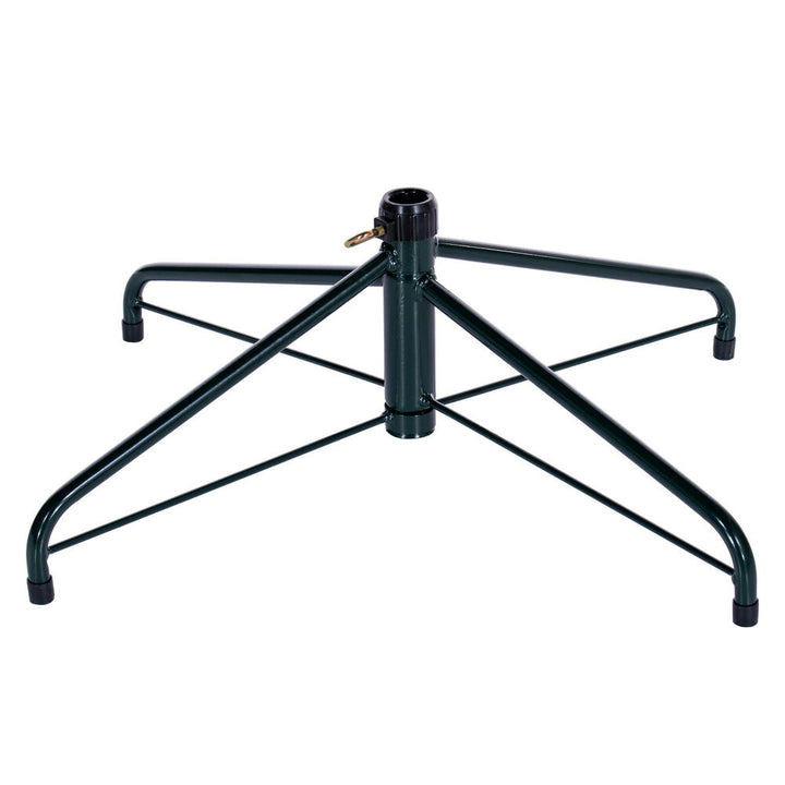 Green Tinsel Pencil Tree - 6.5' x 28" Pre-Lit With 400 Dura Lit Green LED Mini Lights