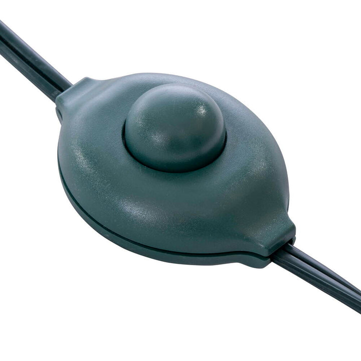 Green Tinsel Pencil Tree - 6.5' x 28" Pre-Lit With 400 Dura Lit Green LED Mini Lights