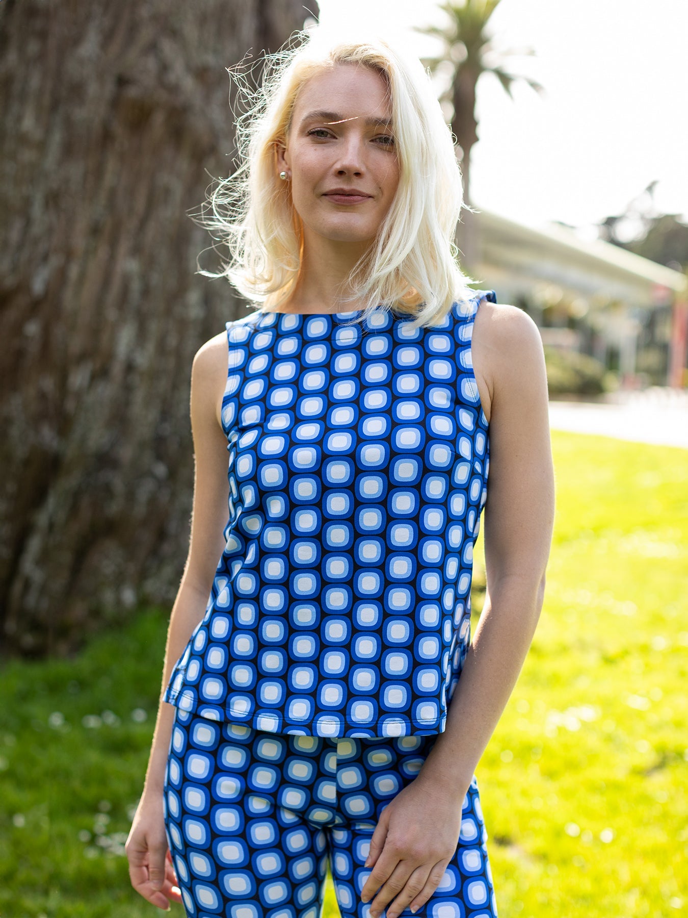 Stella Top Blue Dots