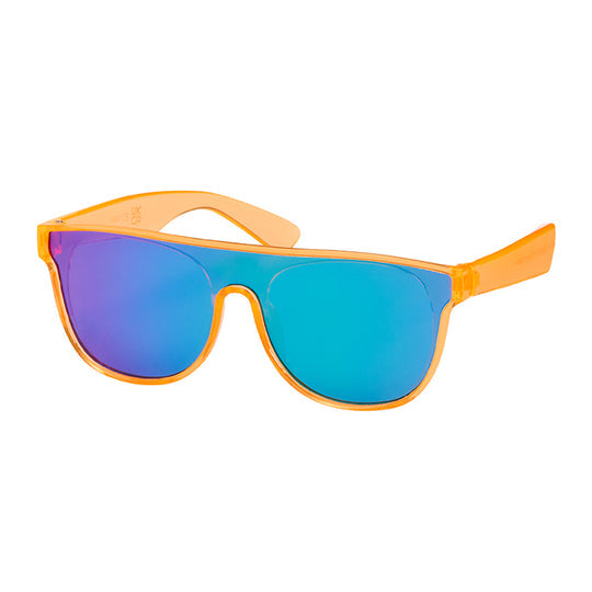 Flat Lens Shield Kids Sunglasses - Orange