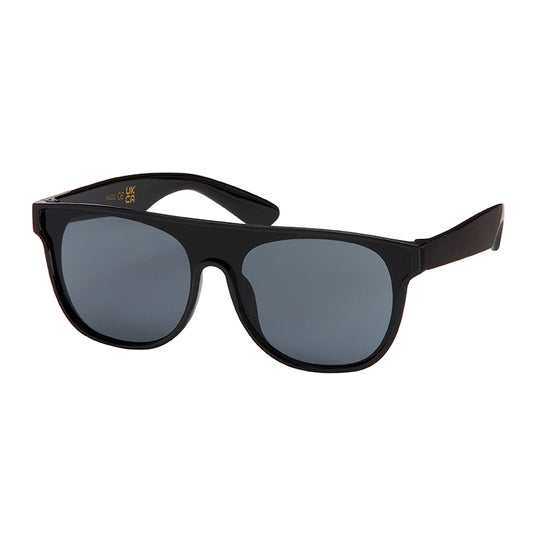 Flat Lens Shield Kids Sunglasses - Black