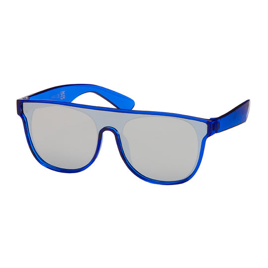 Flat Lens Shield Kids Sunglasses - Blue